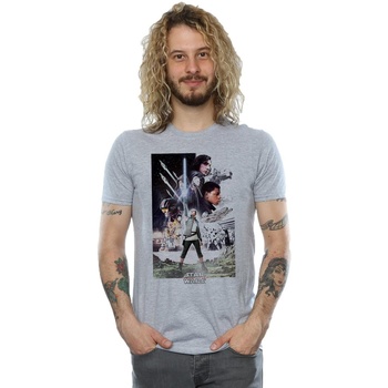 Vêtements Homme T-shirts manches longues Star Wars: The Last Jedi BI1089 Gris
