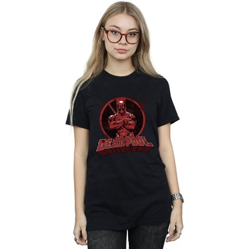 Vêtements Femme T-shirts manches longues Deadpool Arms Crossed Noir