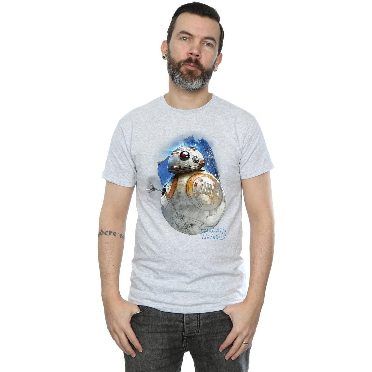 Vêtements Homme T-shirts manches longues Star Wars: The Last Jedi BI1183 Gris