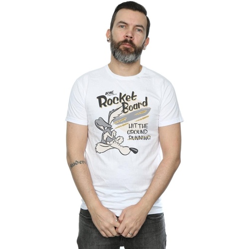 Vêtements Homme T-shirts manches longues Dessins Animés Rocket Board Blanc