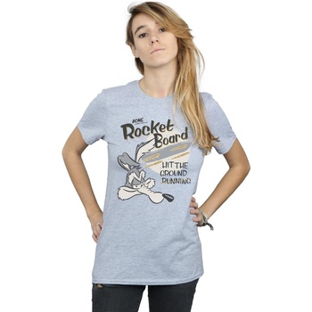 Vêtements Femme T-shirts manches longues Dessins Animés Rocket Board Gris