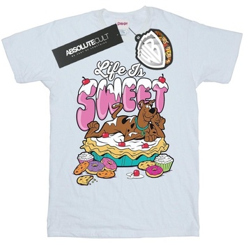 Vêtements Homme T-shirts manches longues Scooby Doo Life Is Sweet Blanc