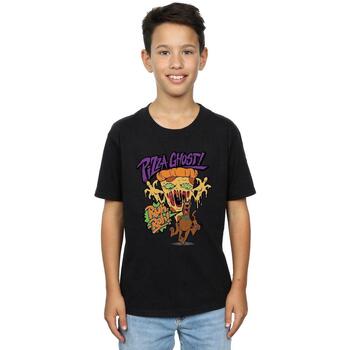 Vêtements Garçon T-shirts manches courtes Scooby Doo Pizza Ghost Noir