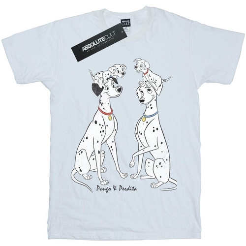 Vêtements Fille T-shirts manches longues Dessins Animés Pongo And Perdita Blanc