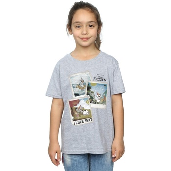 Vêtements Fille T-shirts manches longues Disney BI1561 Gris