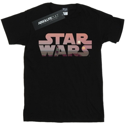 Vêtements Femme T-shirts manches longues Disney Tatooine Noir
