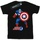 Vêtements T-shirts manches longues Captain America The First Avenger Noir
