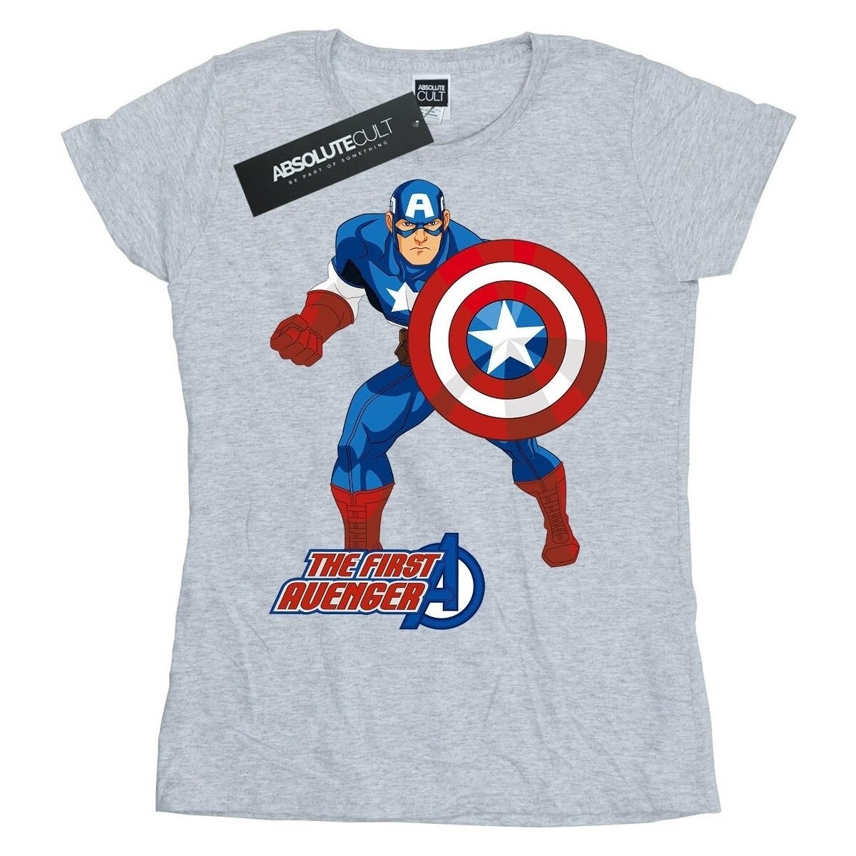 Vêtements Femme T-shirts manches longues Captain America The First Avenger Gris