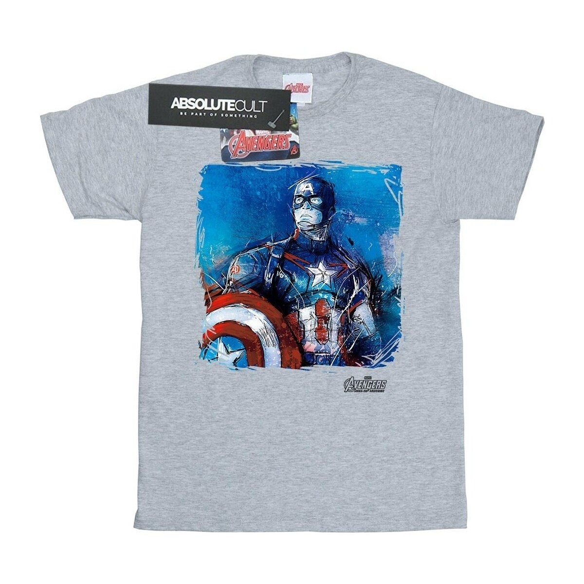 Vêtements Homme T-shirts manches longues Captain America BI447 Gris
