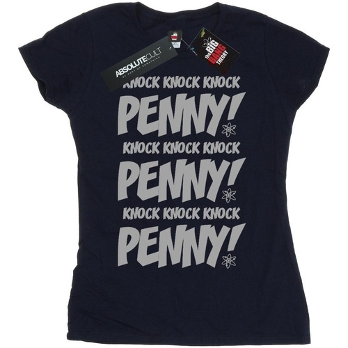 Vêtements Femme T-shirts manches longues Whad Up Science Bitchesory Knock Knock Penny Bleu
