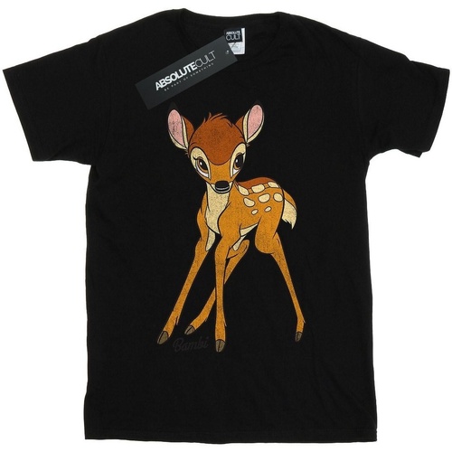 Vêtements Fille T-shirts Hawaiian longues Bambi Classic Noir