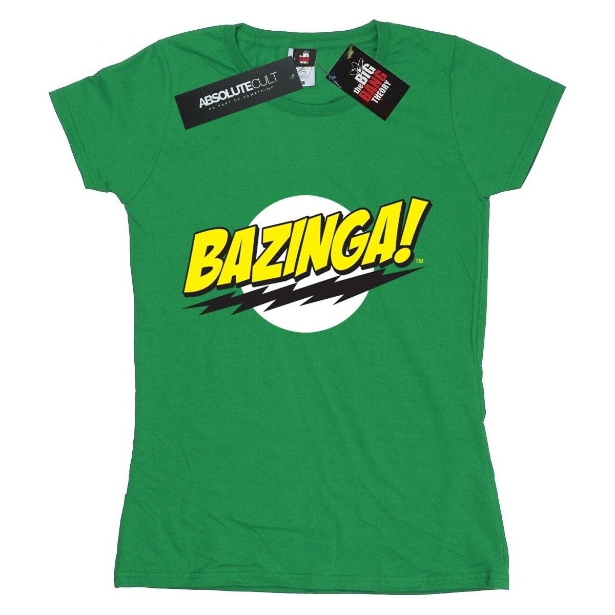 Vêtements Femme T-shirts manches longues The Big Bang Theory Bazinga Vert