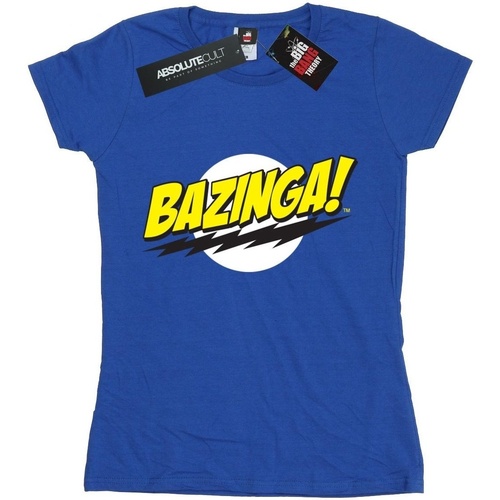 Vêtements Femme T-shirts manches longues Whad Up Science Bitchesory Bazinga Bleu