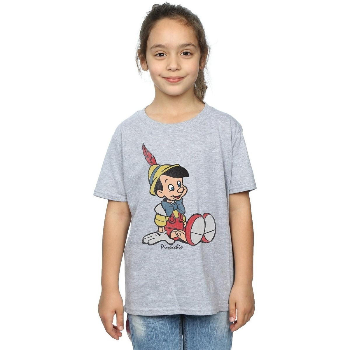 Vêtements Fille T-shirts manches longues Pinocchio Classic Gris