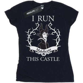 Vêtements Femme T-shirts manches longues Maleficent I Run This Castle Bleu