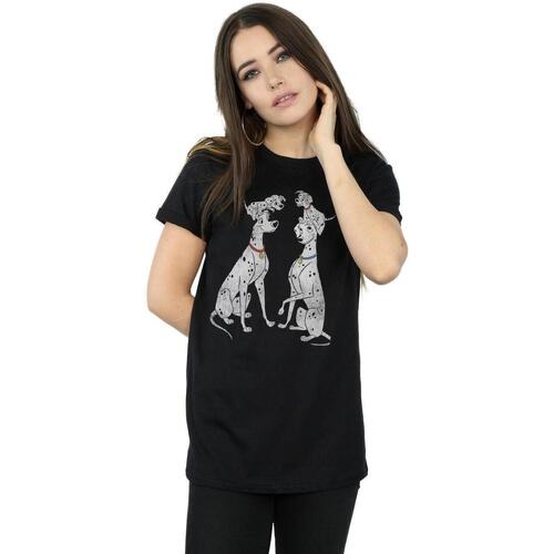 Vêtements Femme T-shirts manches longues Dessins Animés Pongo And Perdita Noir