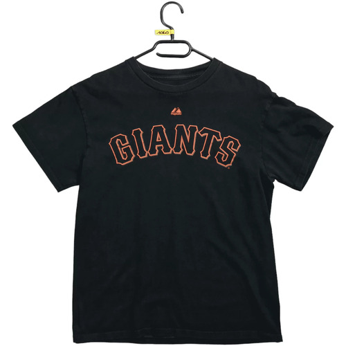 Vêtements Homme Cropped Batwing Jacket Majestic T-shirt  San Francisco Giants Noir