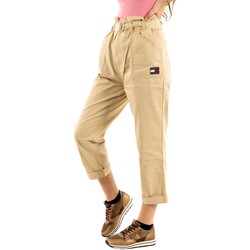 Vêtements Femme Pantalons Tommy Jeans dw0dw12156 Beige