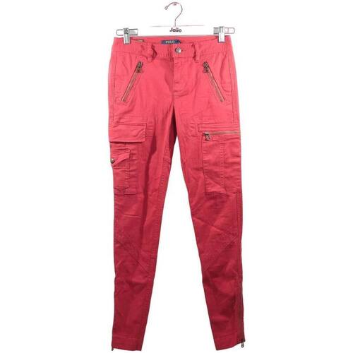 Vêtements Femme Pantalons Ralph Lauren Pantalon en coton Rouge