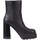 Chaussures Femme Bottines Tommy Jeans high heel ankle boot Noir