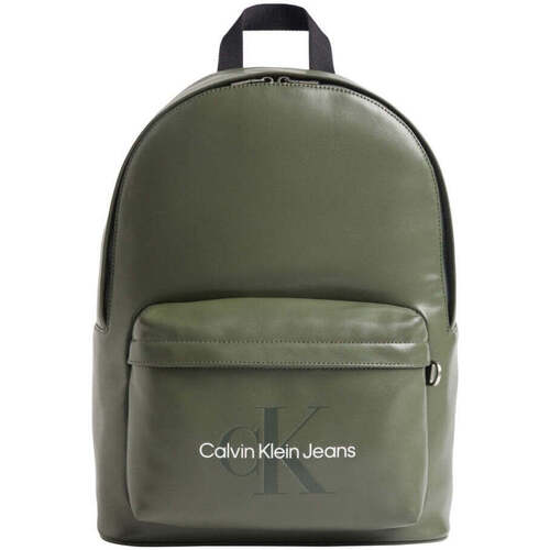 Sacs Homme logo-tape cotton track pants Blue Calvin Klein Jeans monogram campus backpack Vert