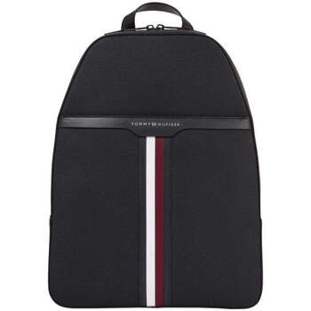 Sacs Homme T-shirts manches longues Tommy Hilfiger coated canvas backpack Noir