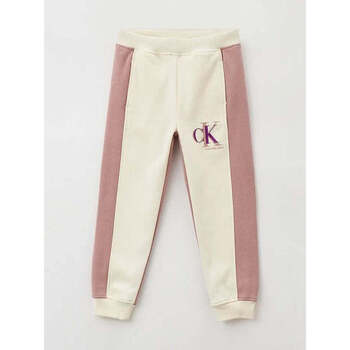 Vêtements Enfant wide-leg embroidered shorts Nero Calvin Klein Jeans  Blanc