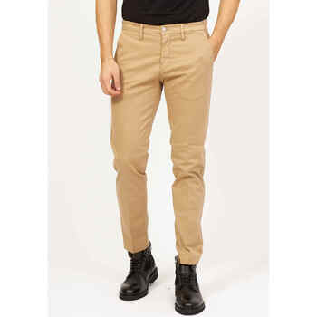 Vêtements Homme Pantalons Sette/Mezzo Pantalon homme Settemezzo avec poches passepoilées Beige