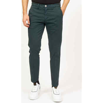 Vêtements Homme Pantalons Sette/Mezzo Pantalon millerighe homme Settemezzo Vert