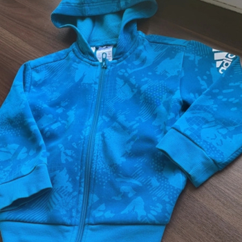 Vêtements Garçon Vestes de survêtement Adidas Kid Veste capuche adidas 4 ans Bleu