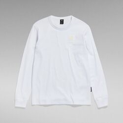 Vêtements Homme T-shirts & Polos G-Star Raw F23455-C336 PREMIUM BASE-110 WHITE Blanc