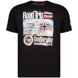 Vêtements Homme T-shirts manches courtes Geographical Norway T-shirt homme Geo Norway JIAMI Noir