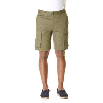 Short Bermuda Homme Taille 42 50% Coton 50% Lin Couleur Vert TBE