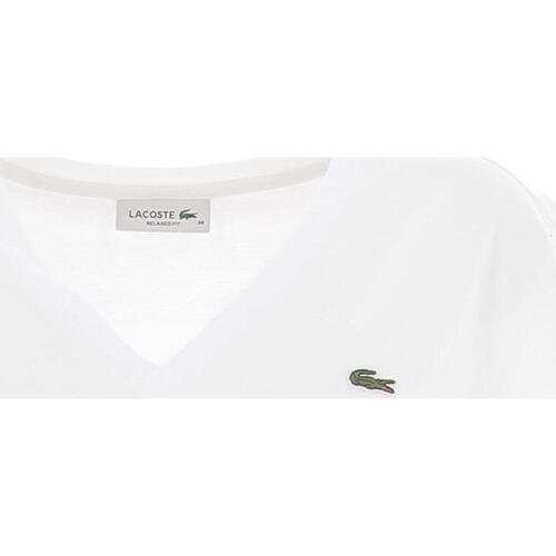 Vêtements Femme T-shirts Mens courtes Lacoste Tee-shirt Blanc