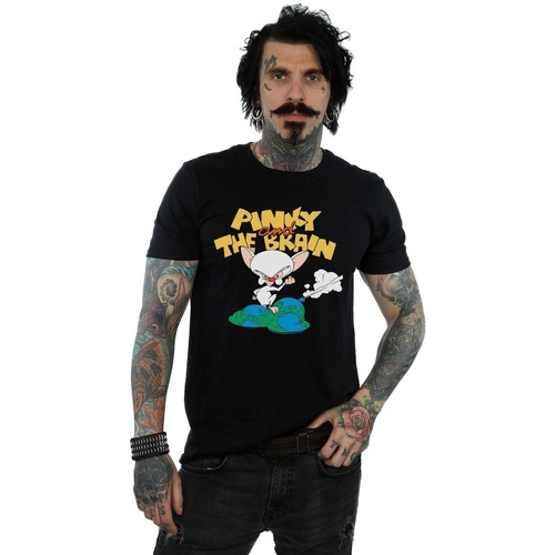 Vêtements Homme T-shirts manches longues Animaniacs The Brain World Domination Noir