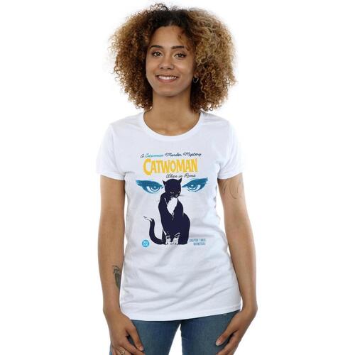 Vêtements Femme T-shirts manches longues Dc Comics Batman Catwoman When In Rome Blanc