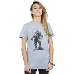 Vêtements Femme T-shirts manches longues Marvel Avengers Infinity War Thanos Sketch Gris