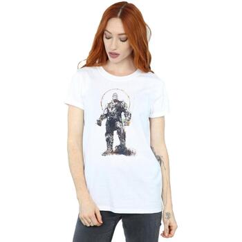 Vêtements Femme T-shirts manches longues Marvel Avengers Infinity War Thanos Sketch Blanc