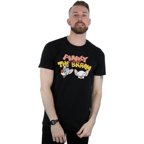 Vêtements Homme T-shirts manches longues Animaniacs Pinky And The Brain Heads Noir