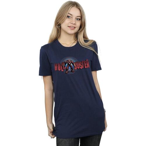 Vêtements Femme T-shirts manches longues Marvel Avengers Infinity War Hulkbuster 2.0 Bleu