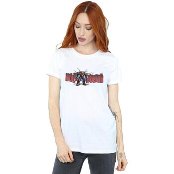 Vêtements Femme T-shirts manches longues Marvel Avengers Infinity War Hulkbuster 2.0 Blanc