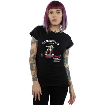 Vêtements Femme T-shirts manches longues Dc Comics Harley Quinn Come Out And Play Noir