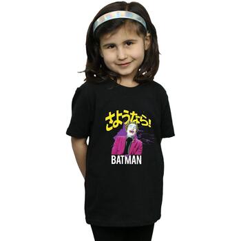 Vêtements Fille T-shirts manches longues Dc Comics Batman TV Series Joker Splat Noir
