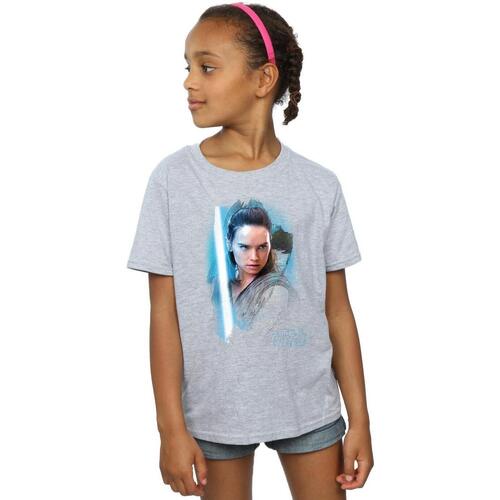 Vêtements Fille T-shirts manches longues Star Wars: The Last Jedi  Gris