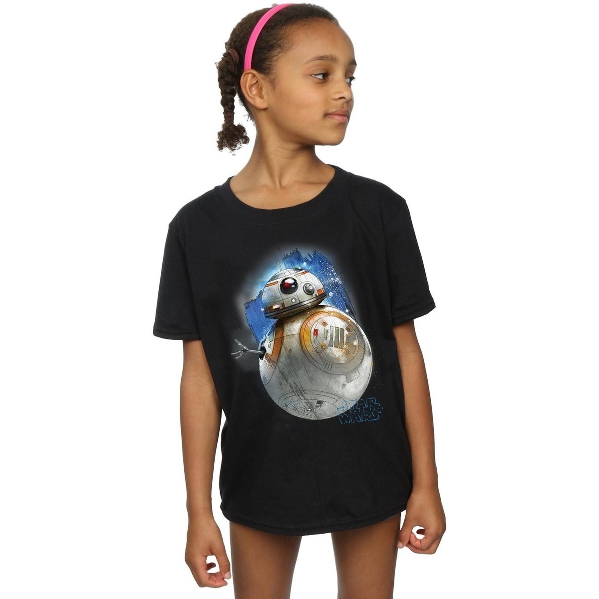 Vêtements Fille T-shirts manches longues Star Wars: The Last Jedi BI1353 Noir