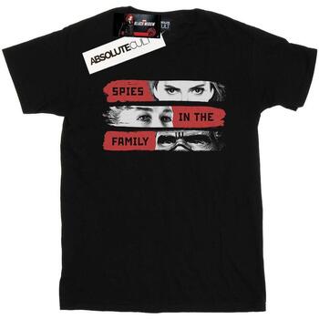 Vêtements Homme T-shirts manches longues Marvel Black Widow Movie Spies In The Family Noir