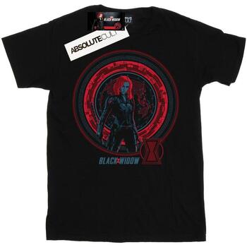 Vêtements Homme T-shirts manches longues Marvel Black Widow Movie Computer Globe Noir