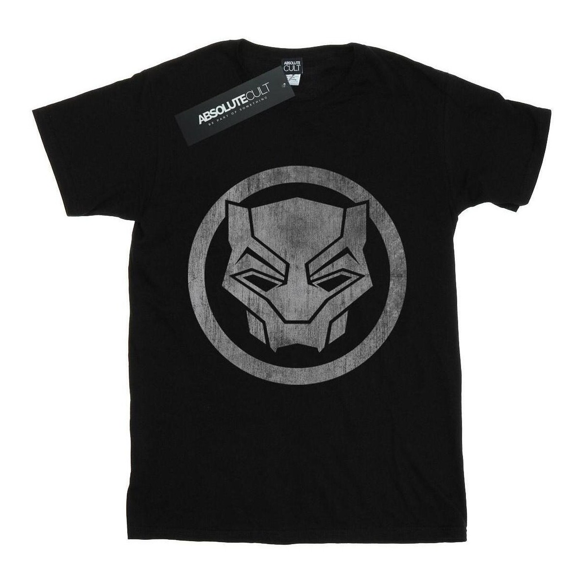 Vêtements Femme T-shirts manches longues Marvel Black Panther Distressed Icon Noir