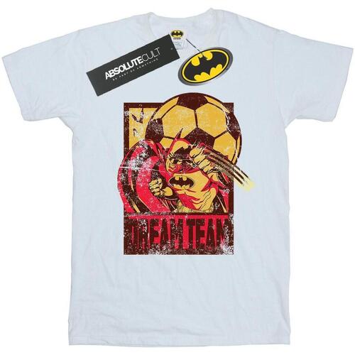 Vêtements Homme T-shirts manches longues Dc Comics Batman Football Dream Team Blanc