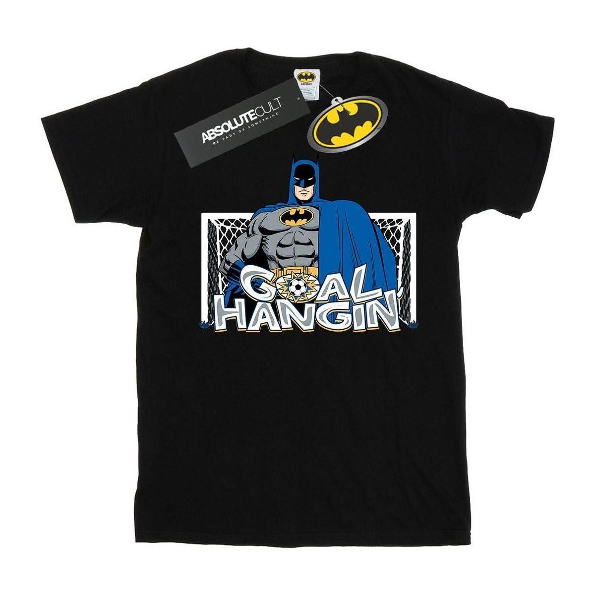 Vêtements Homme T-shirts manches longues Dc Comics Batman Football Goal Hangin' Noir